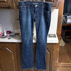 Express Women’s Dark Blue Barely Boot Cut Size 10R Jeans